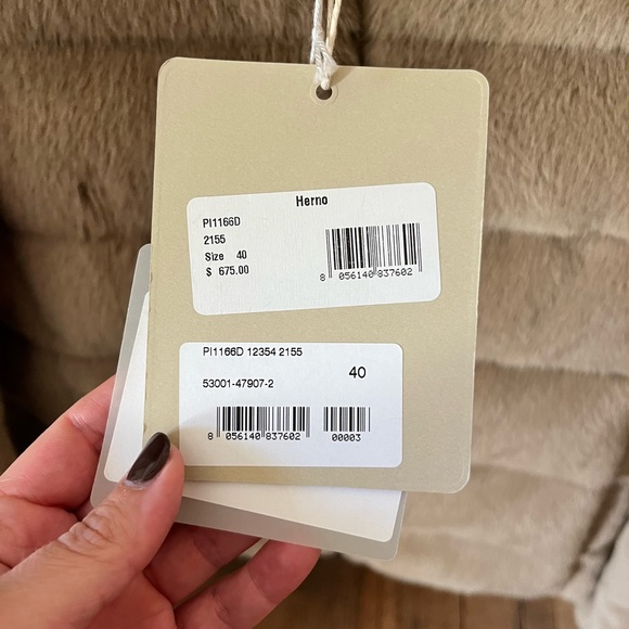 Herno Faux Fur Teddy Coat - Picture 5 of 6